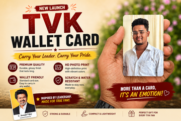 TVK Wallet Card – A Stylish Way to Show Your Support for Thalapathy Vijay