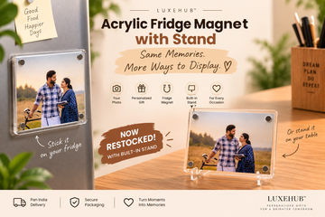 Personalized Acrylic Fridge Magnet with Stand – Now Restocked