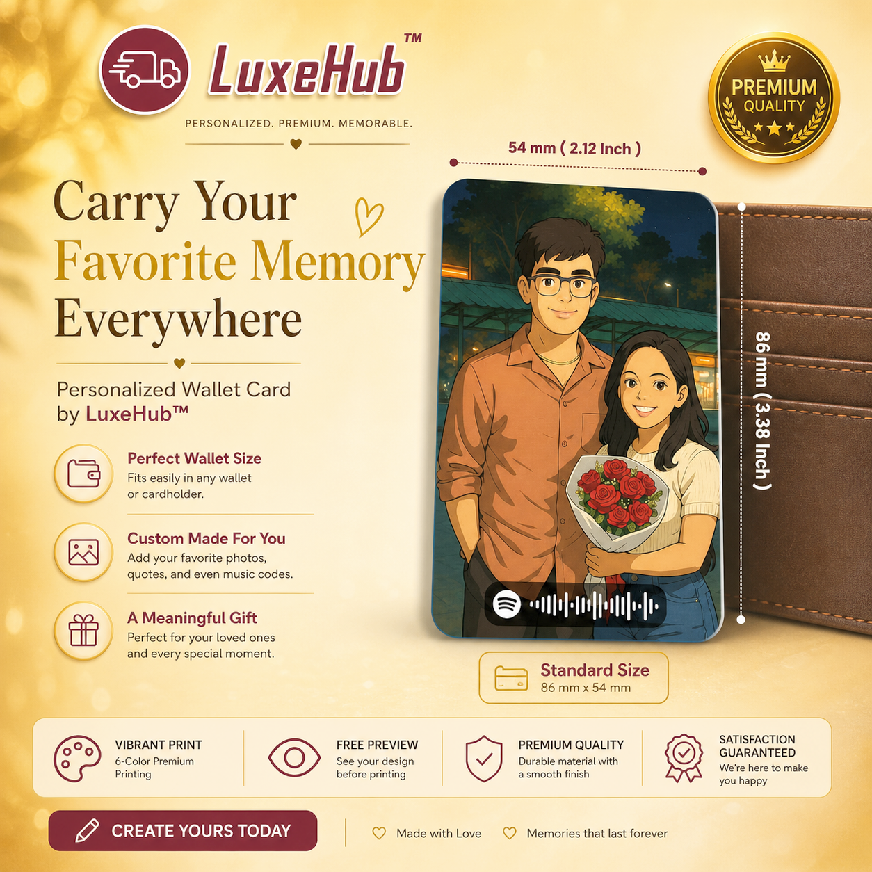 Custom Wallet Card for Mom