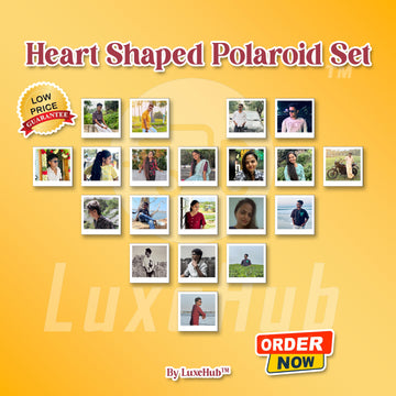 Heart-Shaped Polaroid Set