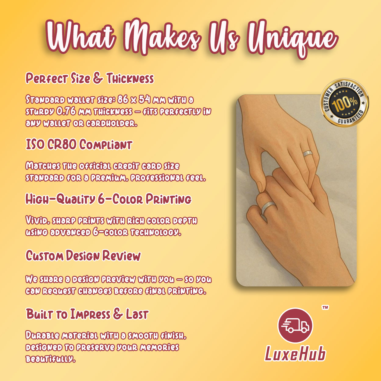 Custom Photo Wallet Card with Spotify Code