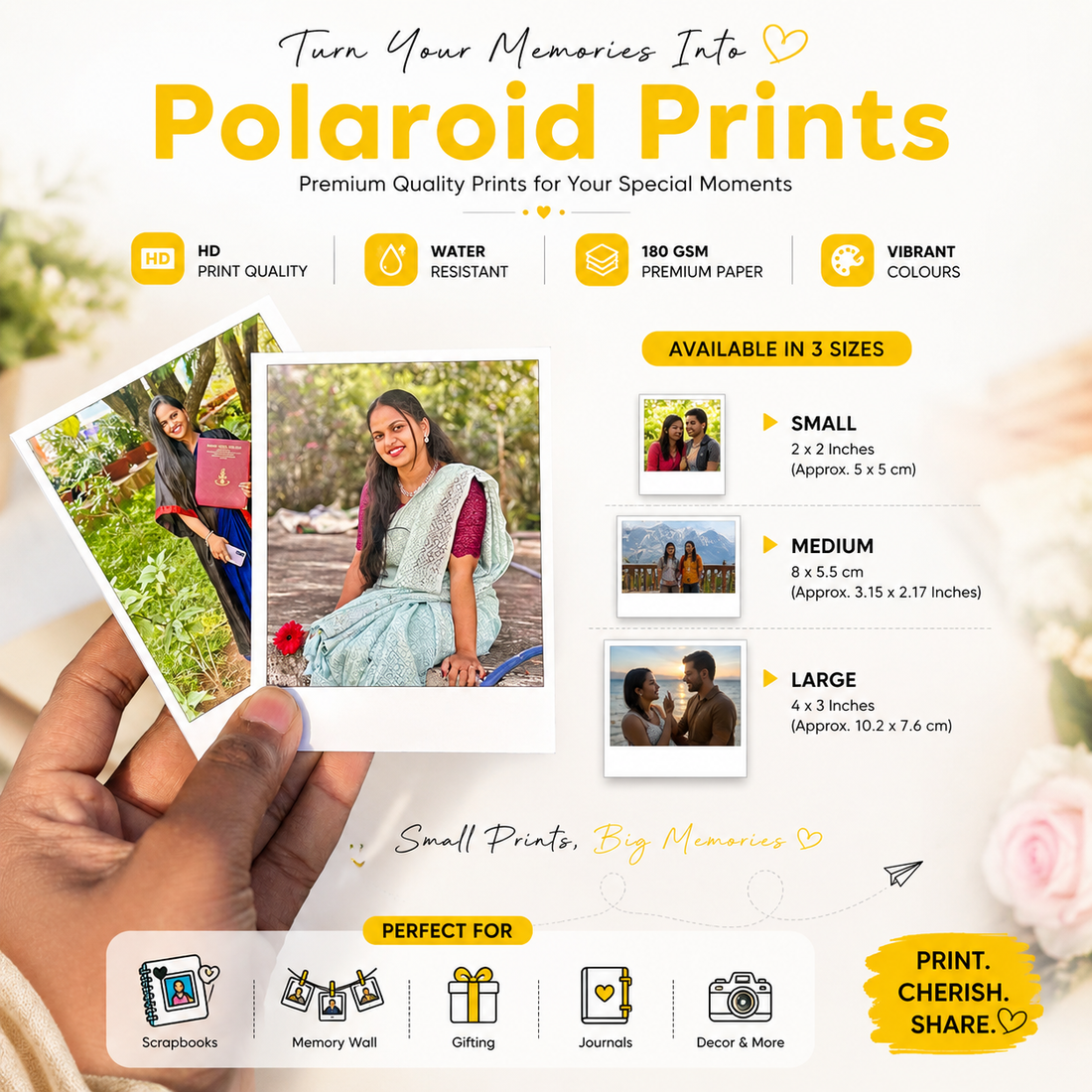 Large Polaroid - 20 pcs
