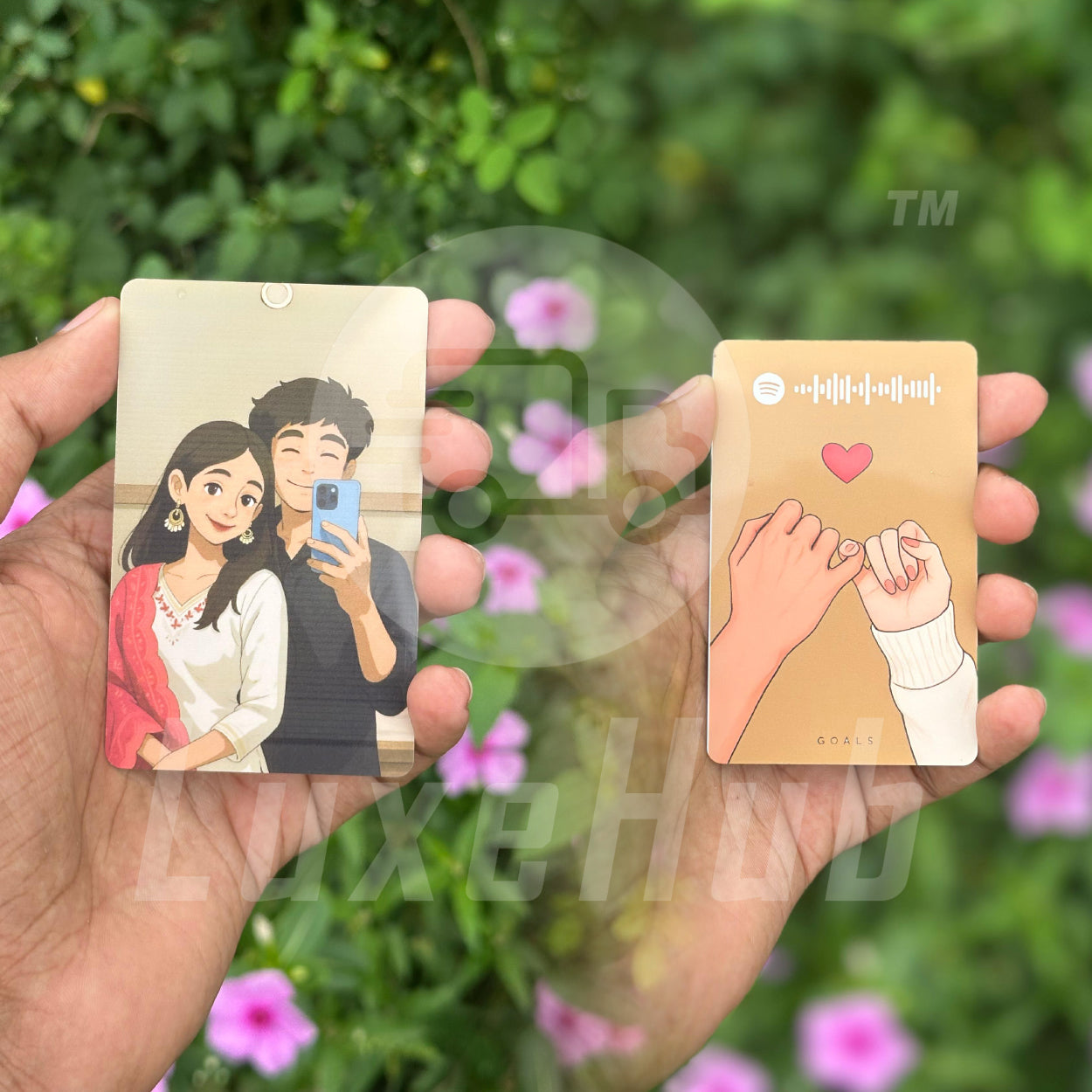 Custom Photo Wallet Card with Spotify Code