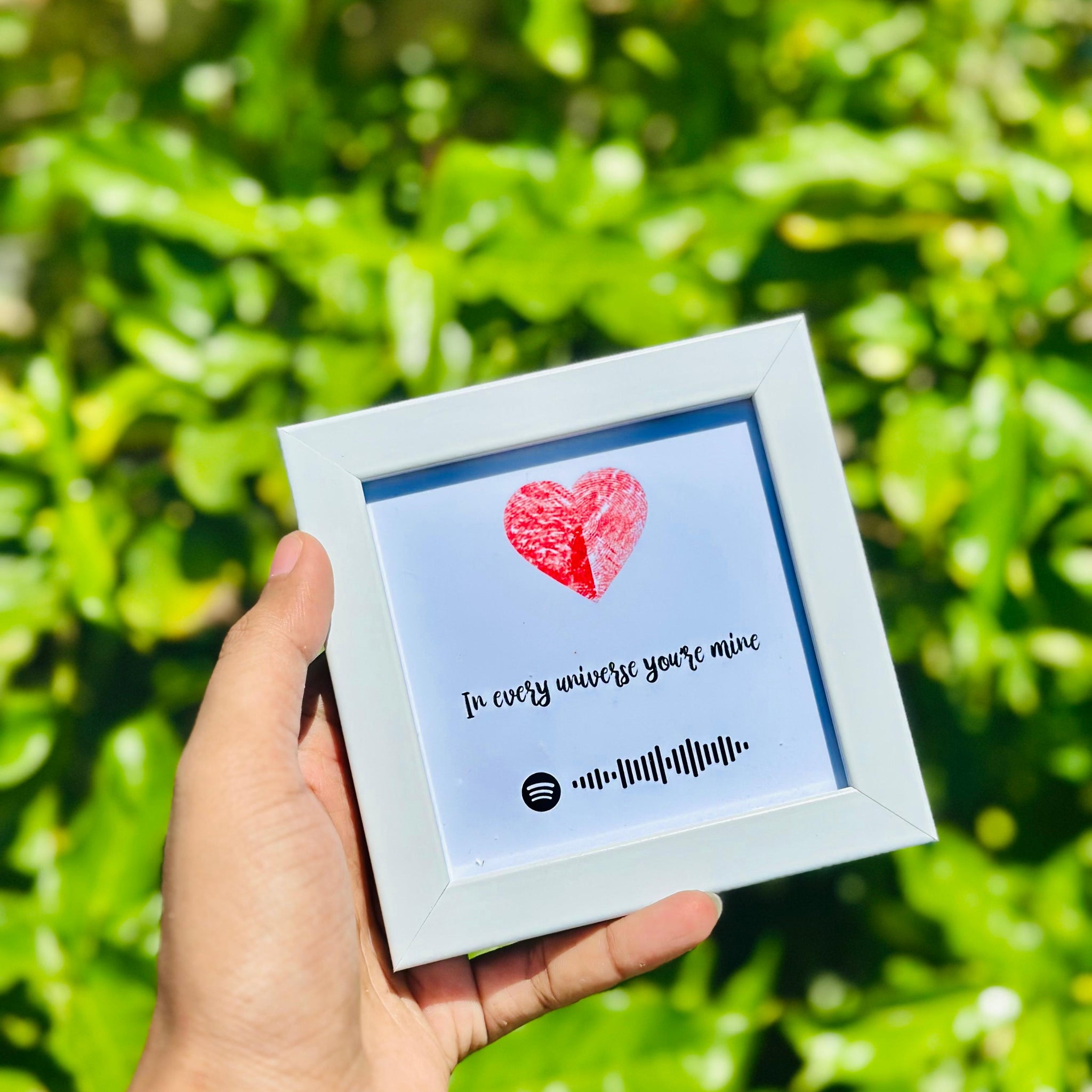Love Imprint Spotify Mini Frame
