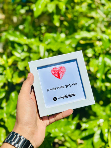 Love Imprint Spotify Mini Frame