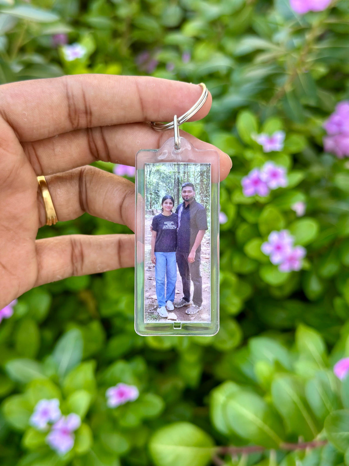Personalized Long Strip Photo Keychain