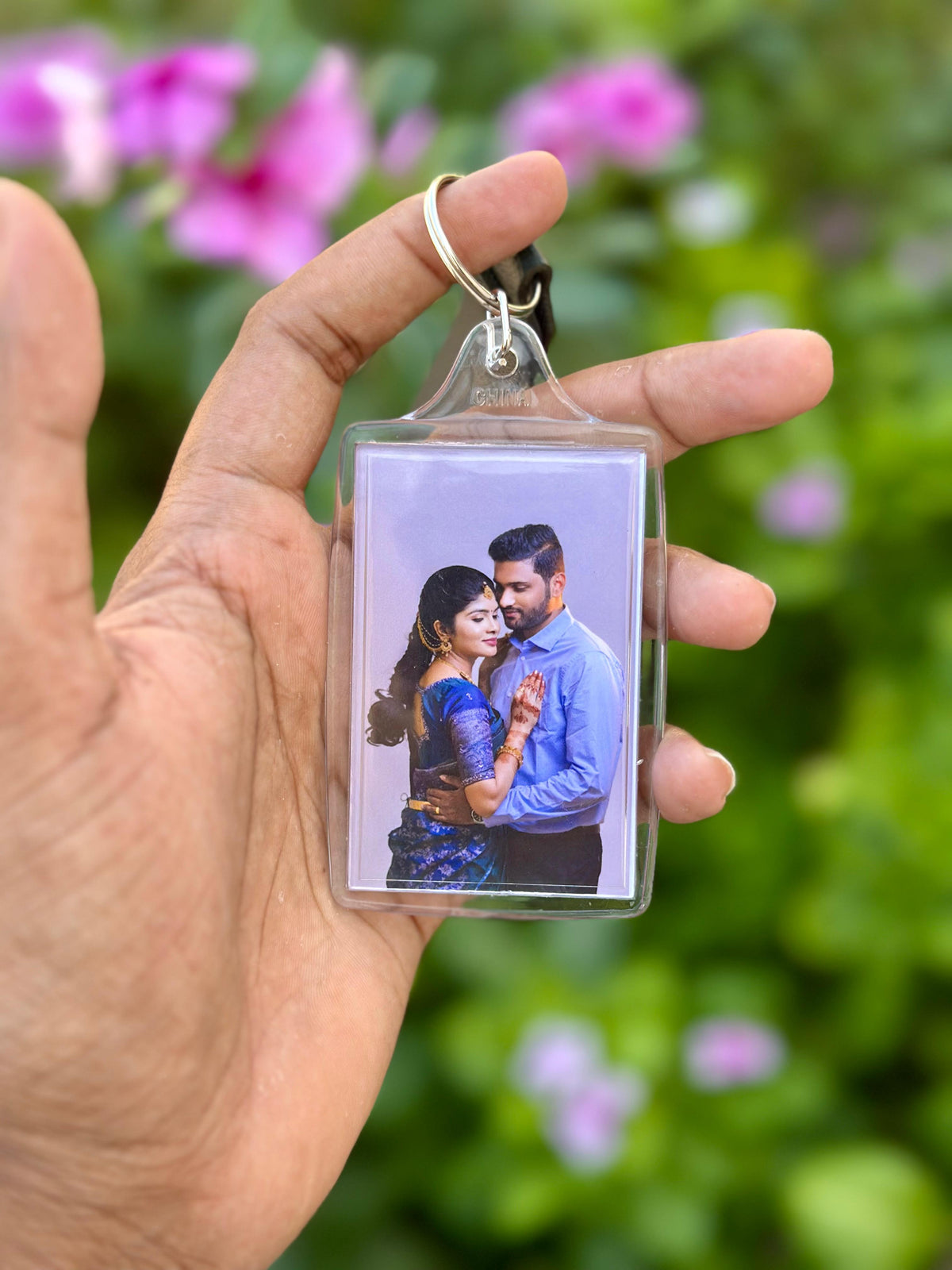 Personalized Rectangle Photo Keychain