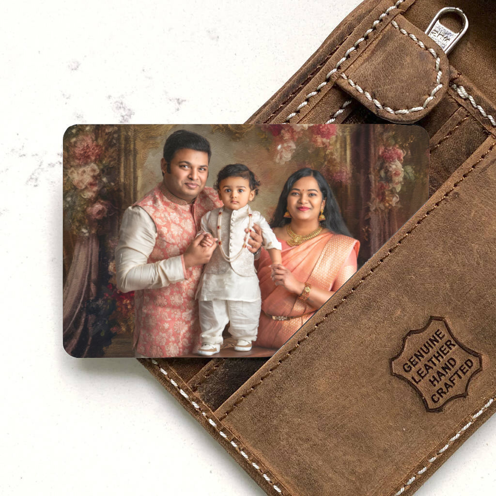 Double-Sided Photo Wallet Card