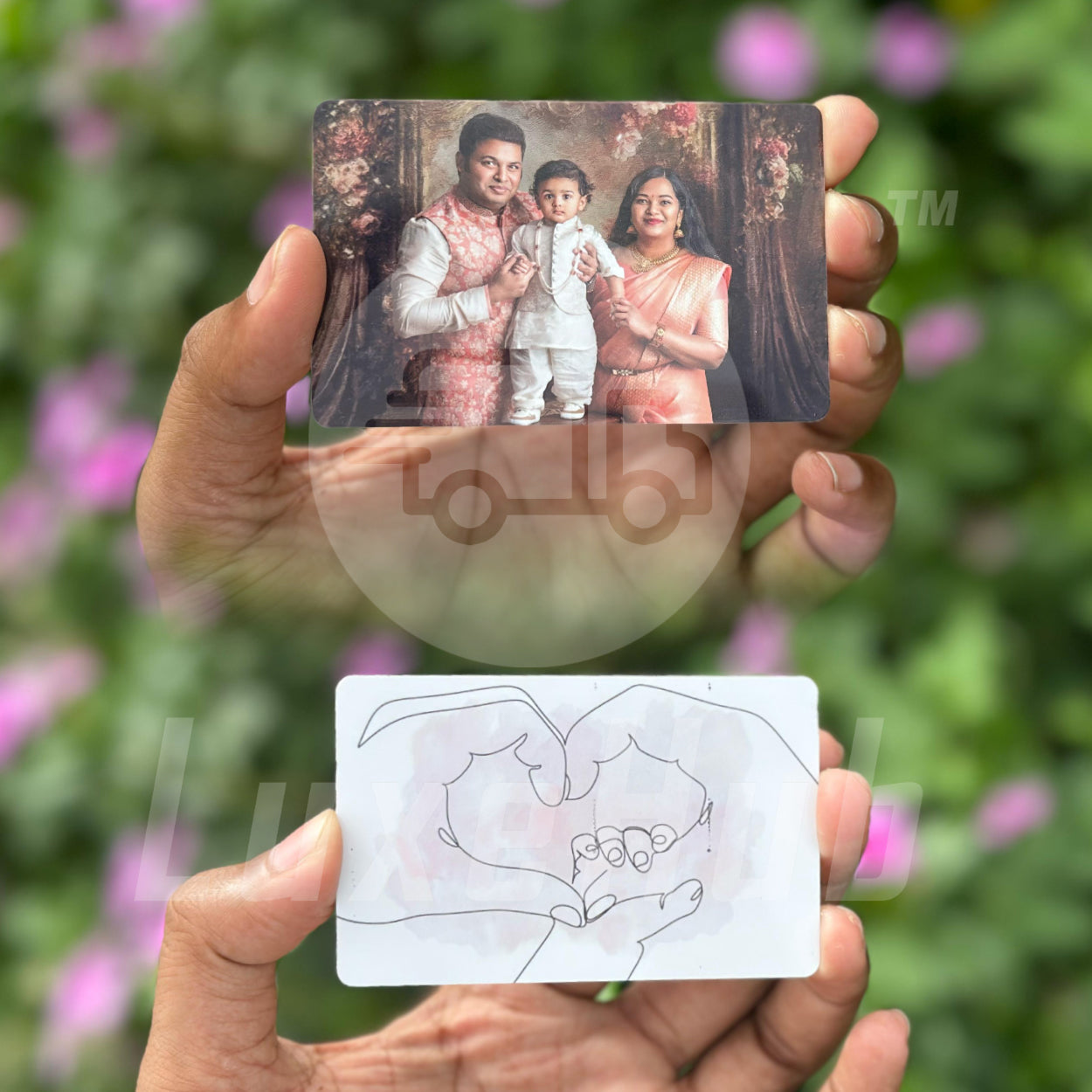 Double-Sided Photo Wallet Card