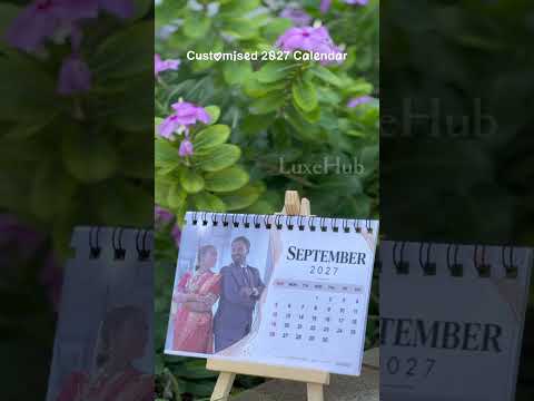 Customized 2027 Tabletop Photo Calendar