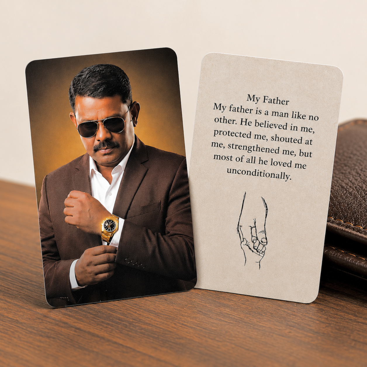 Personalized Father's Wallet Card