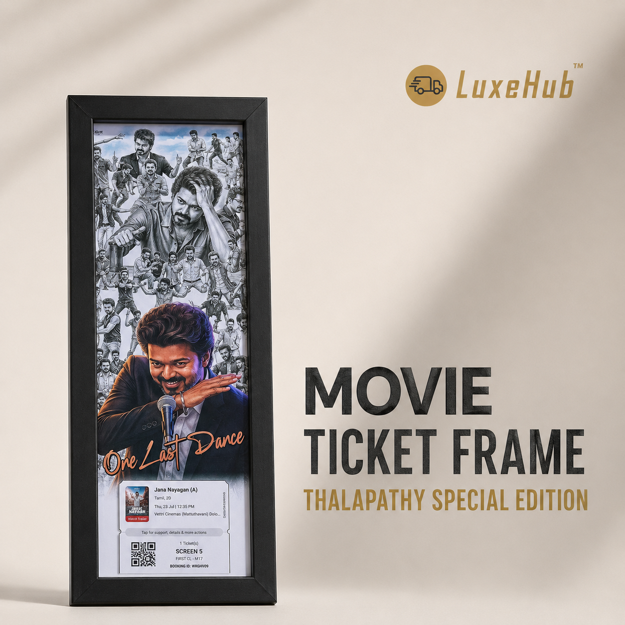 Movie Ticket Frame – Thalapathy Special Edition