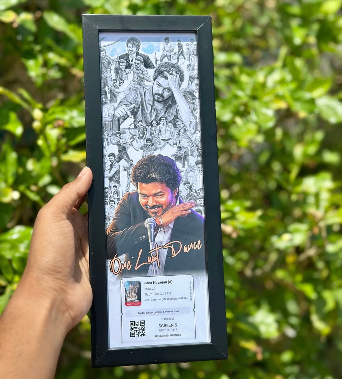 Movie Ticket Frame – Thalapathy Special Edition